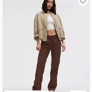 Lululemon Dance Studio Mid Rise Pant Brown Lava Cake Lightweight Stretch Sz 2